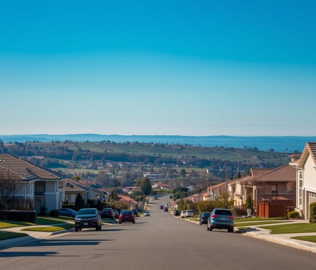 A wide-angle, slightly elevated view, 5033 Old Cliffs Rd, Allied Gardens, CA