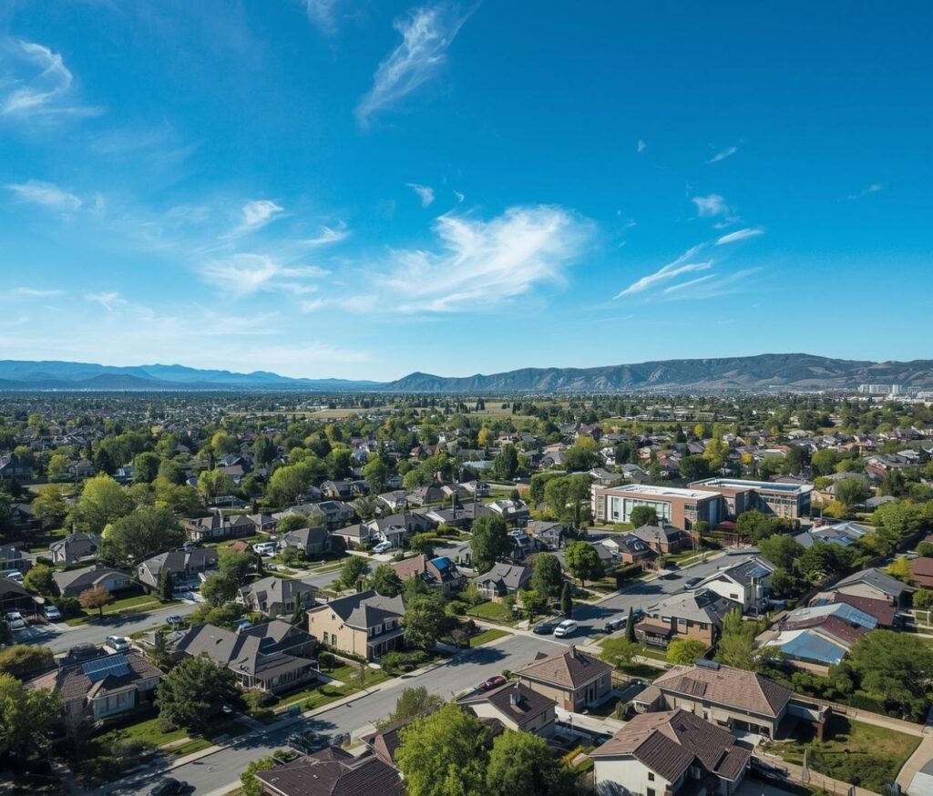 An aerial view, El Cajon, CA