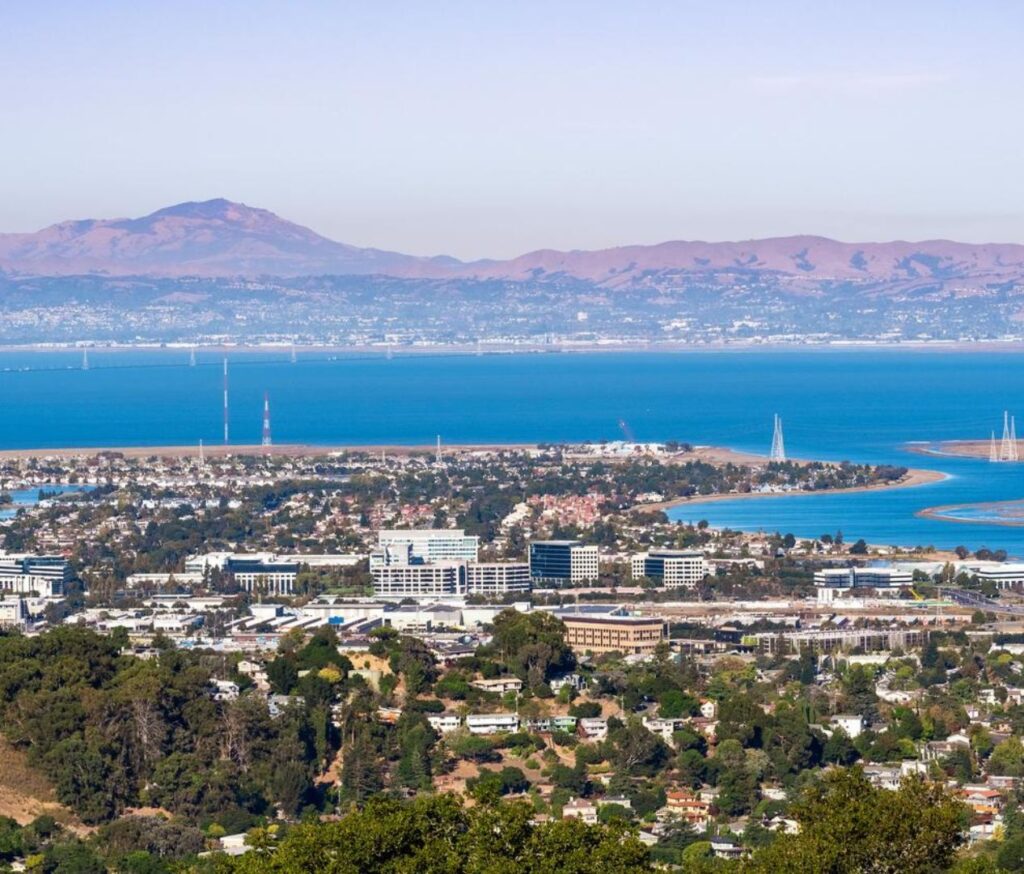 An aerial view, San Carlos, CA